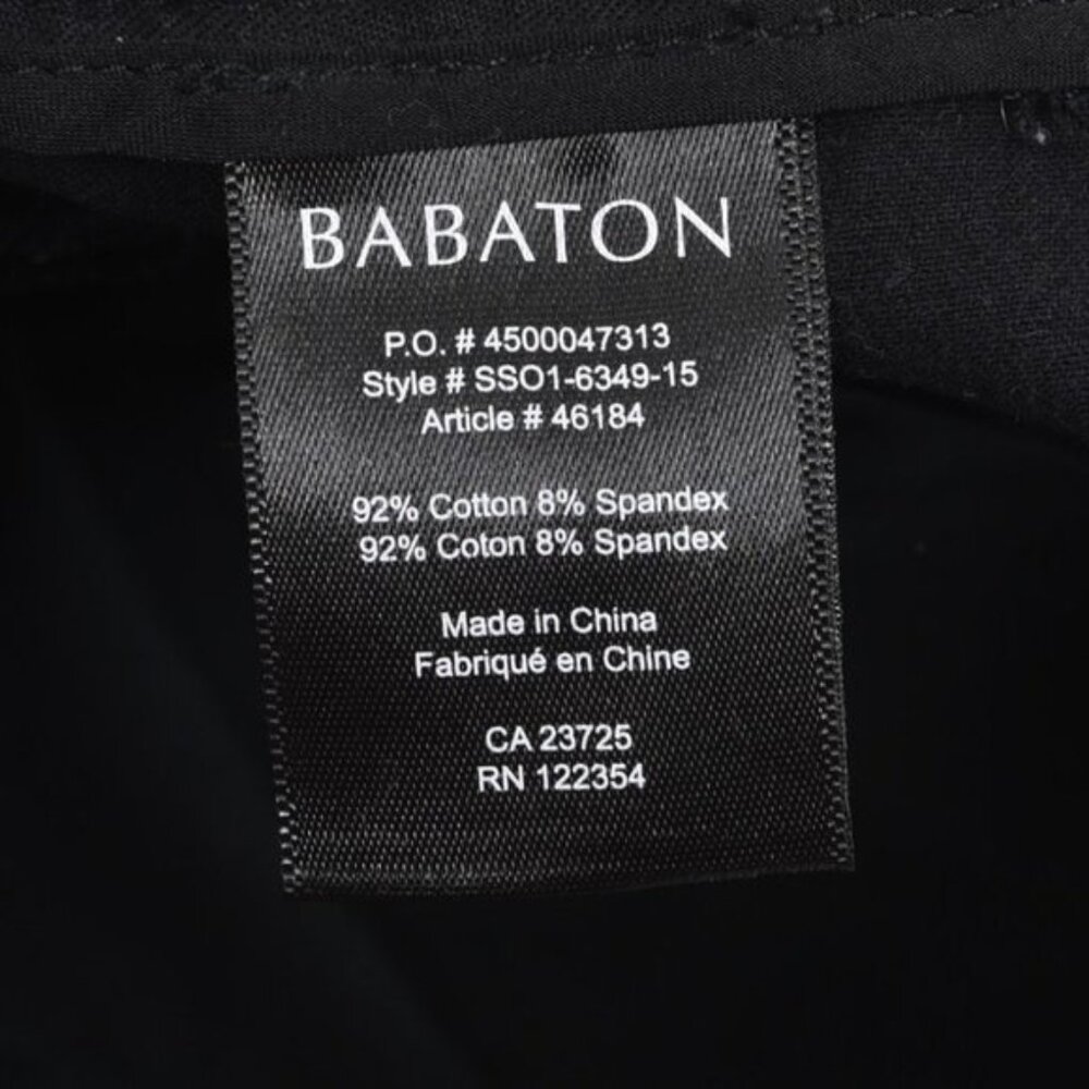 Aritzia Babaton Black Bi Stretch Ellis Low Rise Slim Leg  Ankle Size 4 - Picture 7 of 10